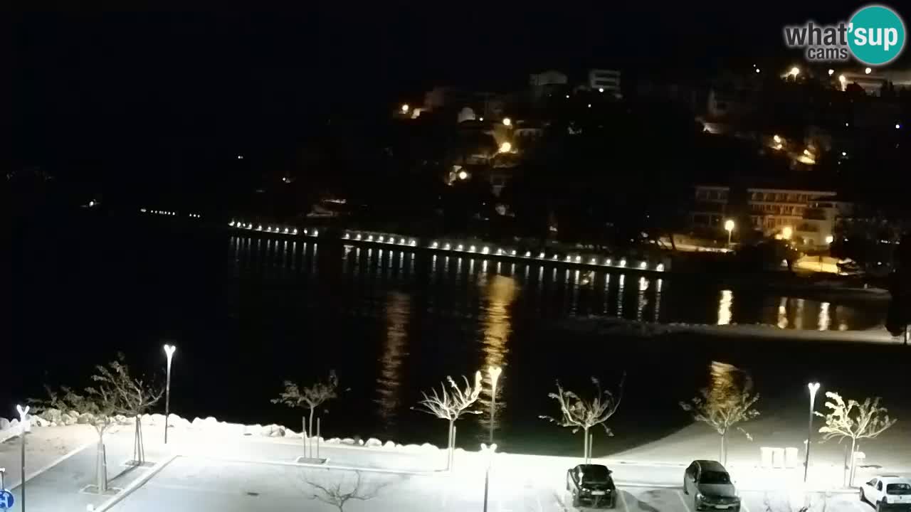 Baška Voda livecam plage Podluka