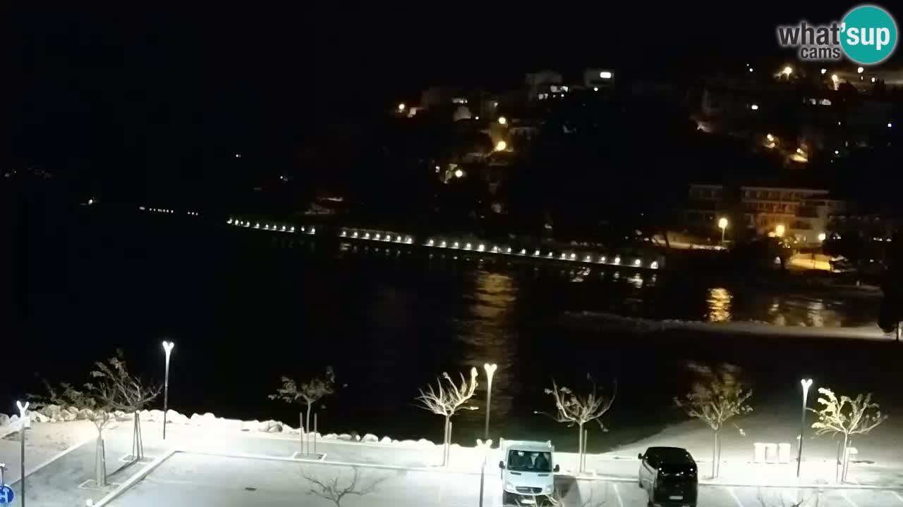 Baška Voda v živo | kamera Podluka plaža