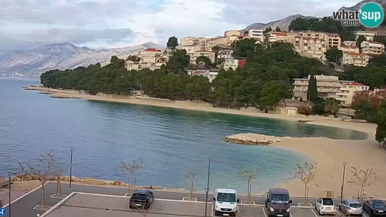 Baška Voda livecam plage Podluka