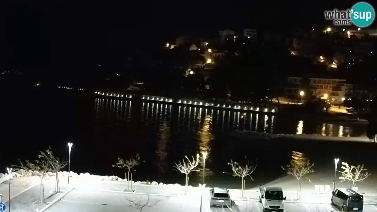Baška Voda livecam plage Podluka