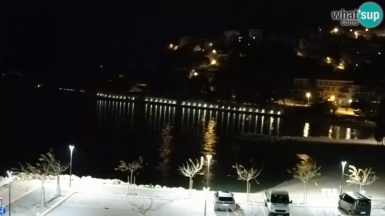 Baška Voda live | webcam spiaggia Podluka