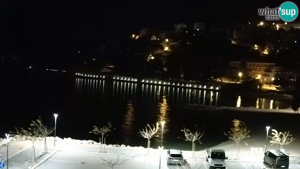 Baška Voda | webcam Podluka Strand