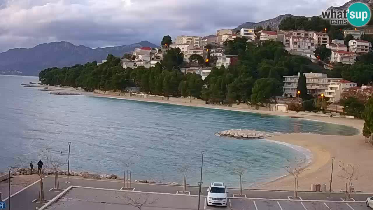 Baška Voda u živo | web kamera plaža Podluka