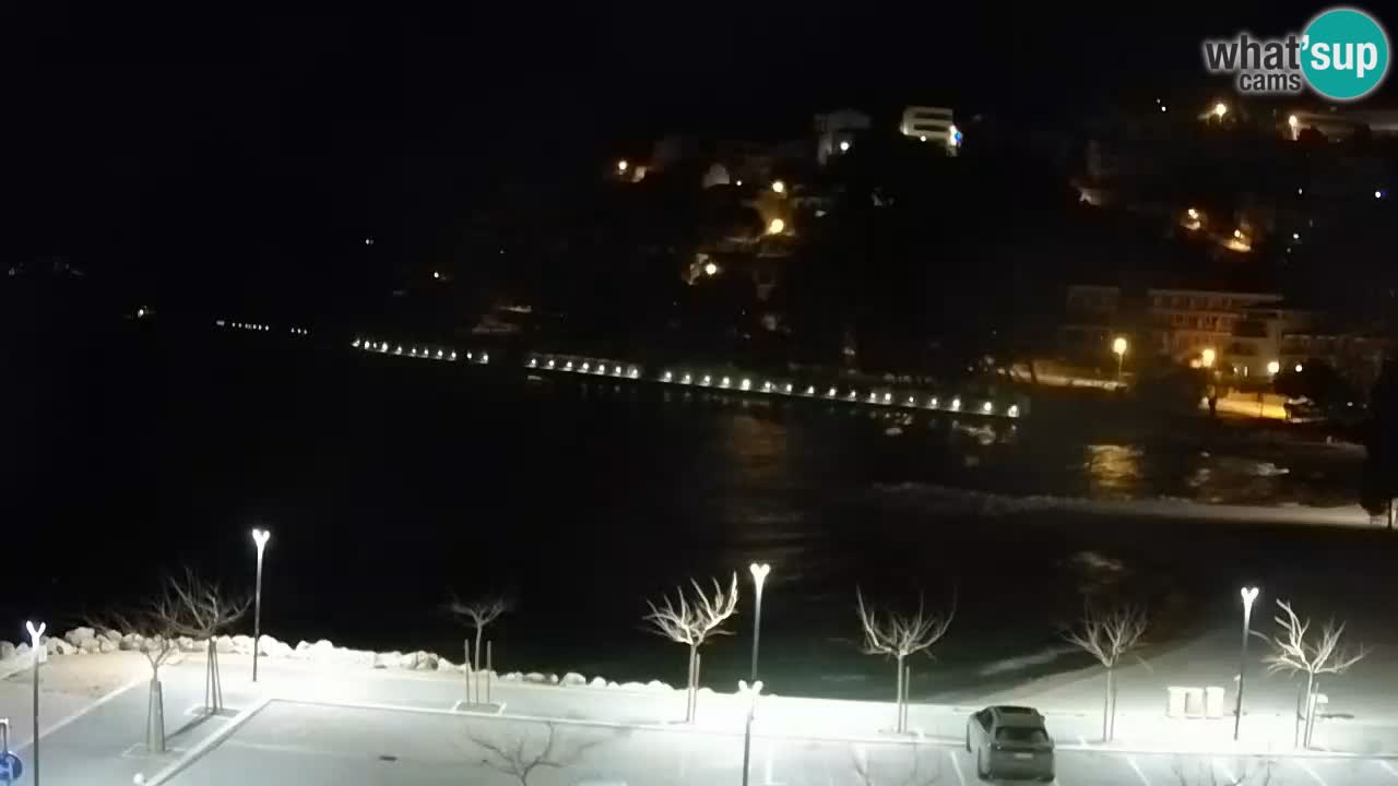 Baška Voda livecam plage Podluka