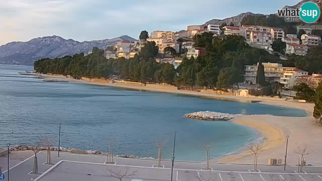 Baška Voda live | webcam spiaggia Podluka