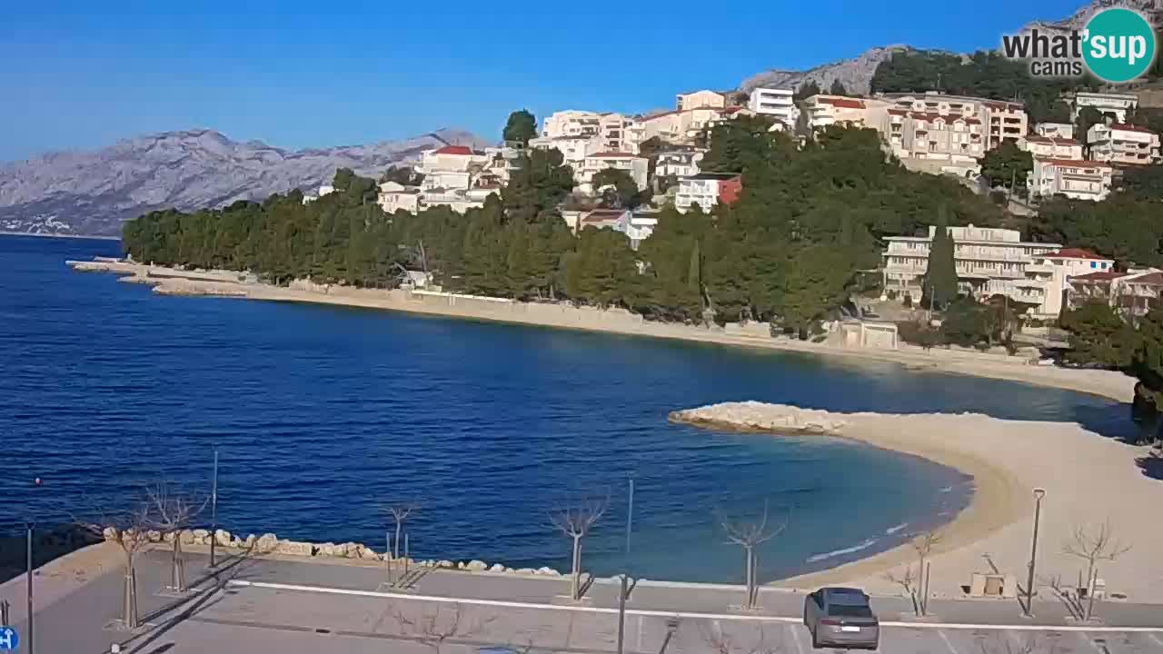 Baška Voda live | webcam spiaggia Podluka