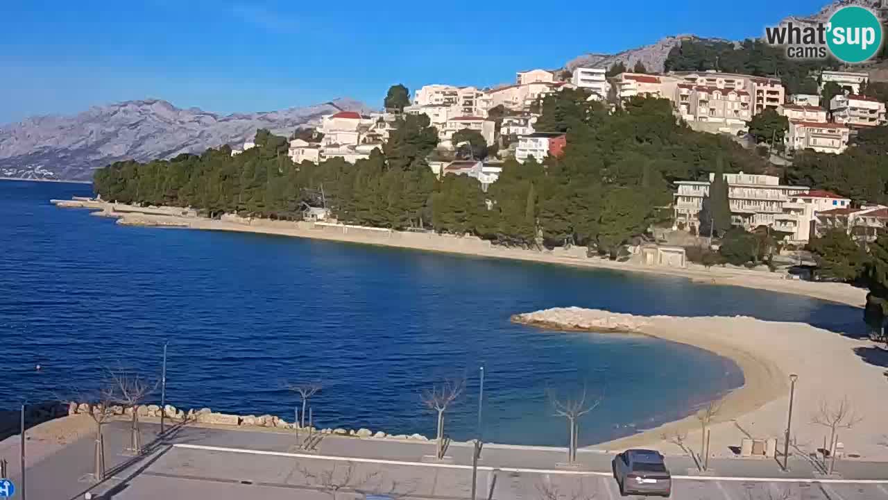 Baška Voda live | webcam spiaggia Podluka