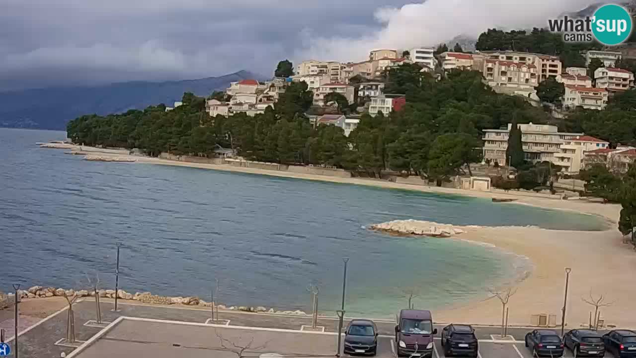 Baška Voda v živo | kamera Podluka plaža