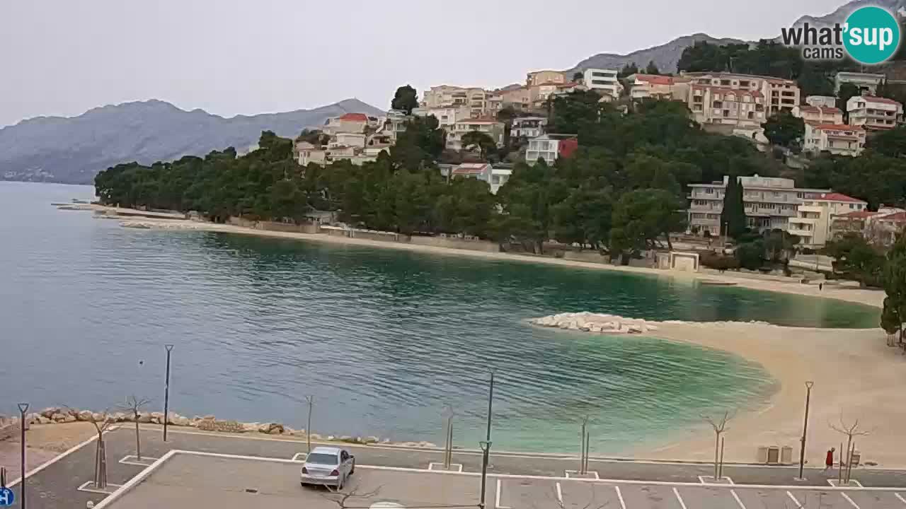 Baška Voda | webcam Podluka Strand