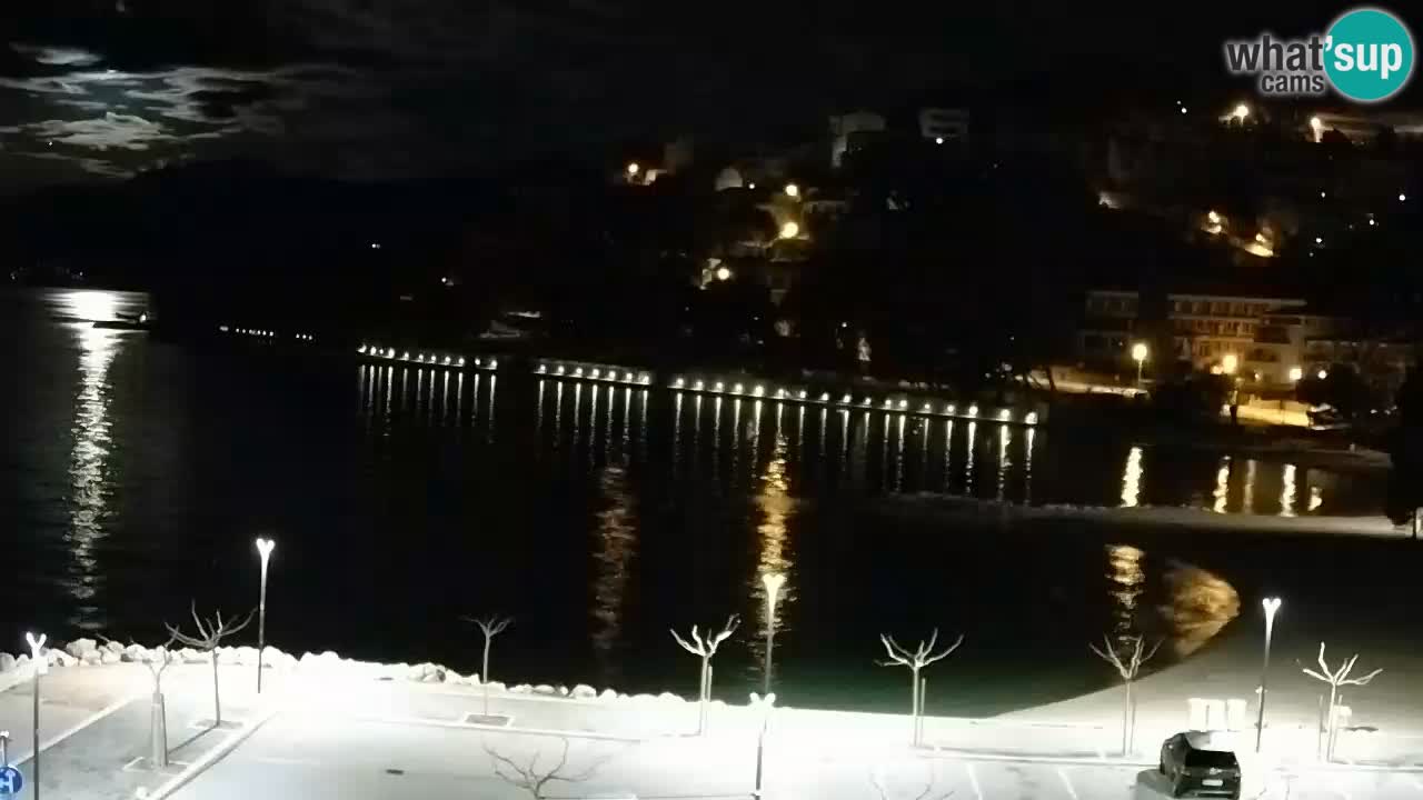 Baška Voda livecam plage Podluka