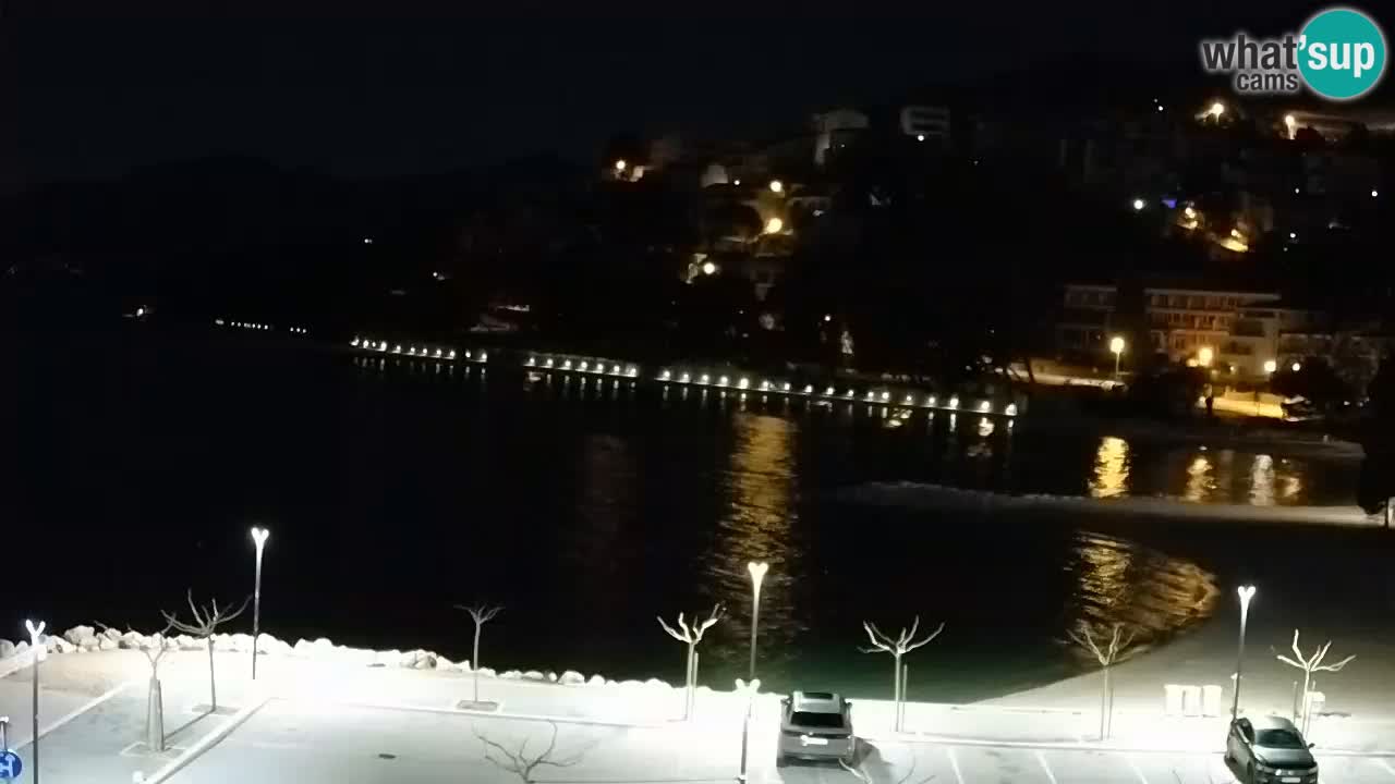 Baška Voda v živo | kamera Podluka plaža