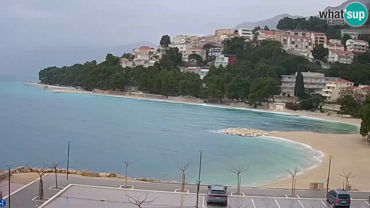 Baška Voda livecam plage Podluka