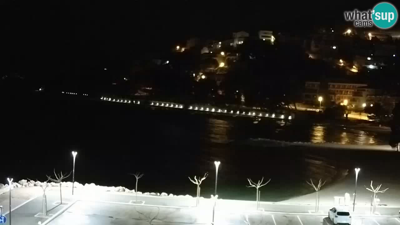 Baška Voda v živo | kamera Podluka plaža