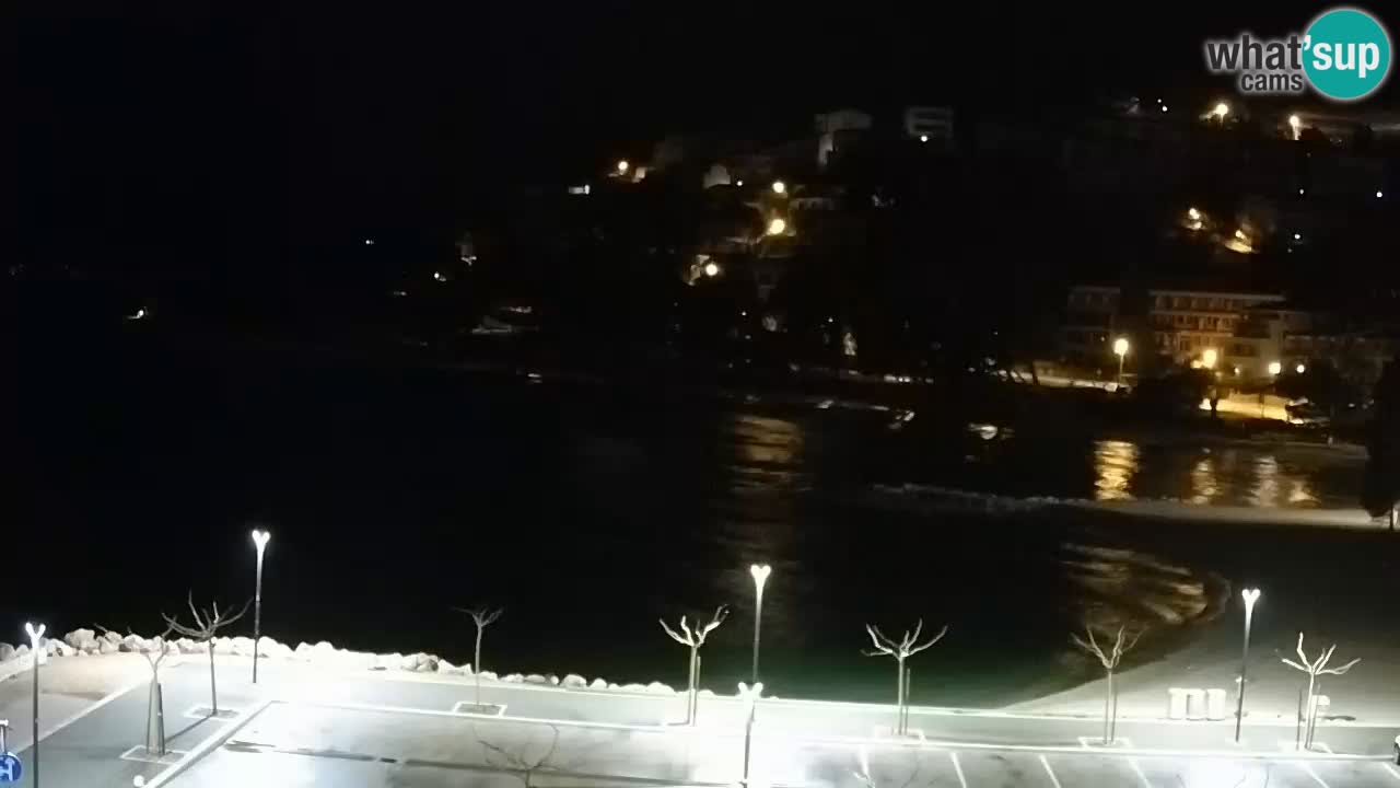 Baška Voda livecam plage Podluka