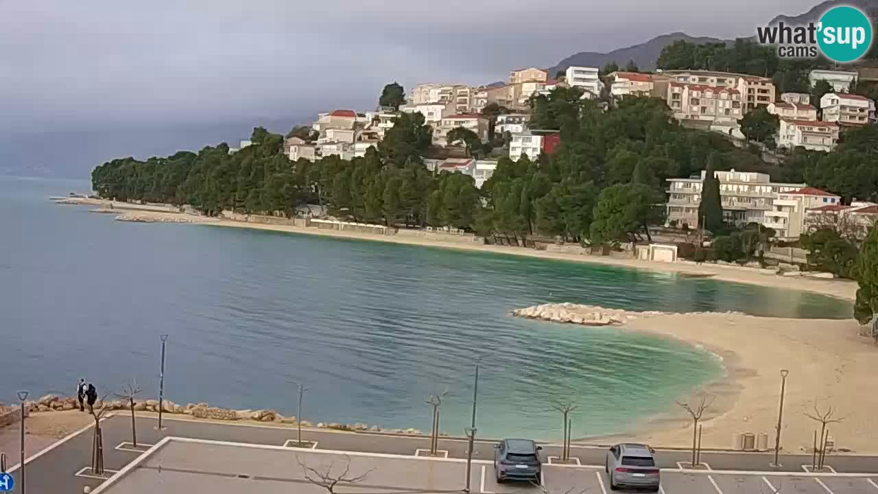 Baška Voda u živo | web kamera plaža Podluka