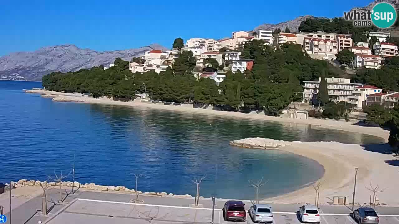 Baška Voda | webcam Podluka Strand