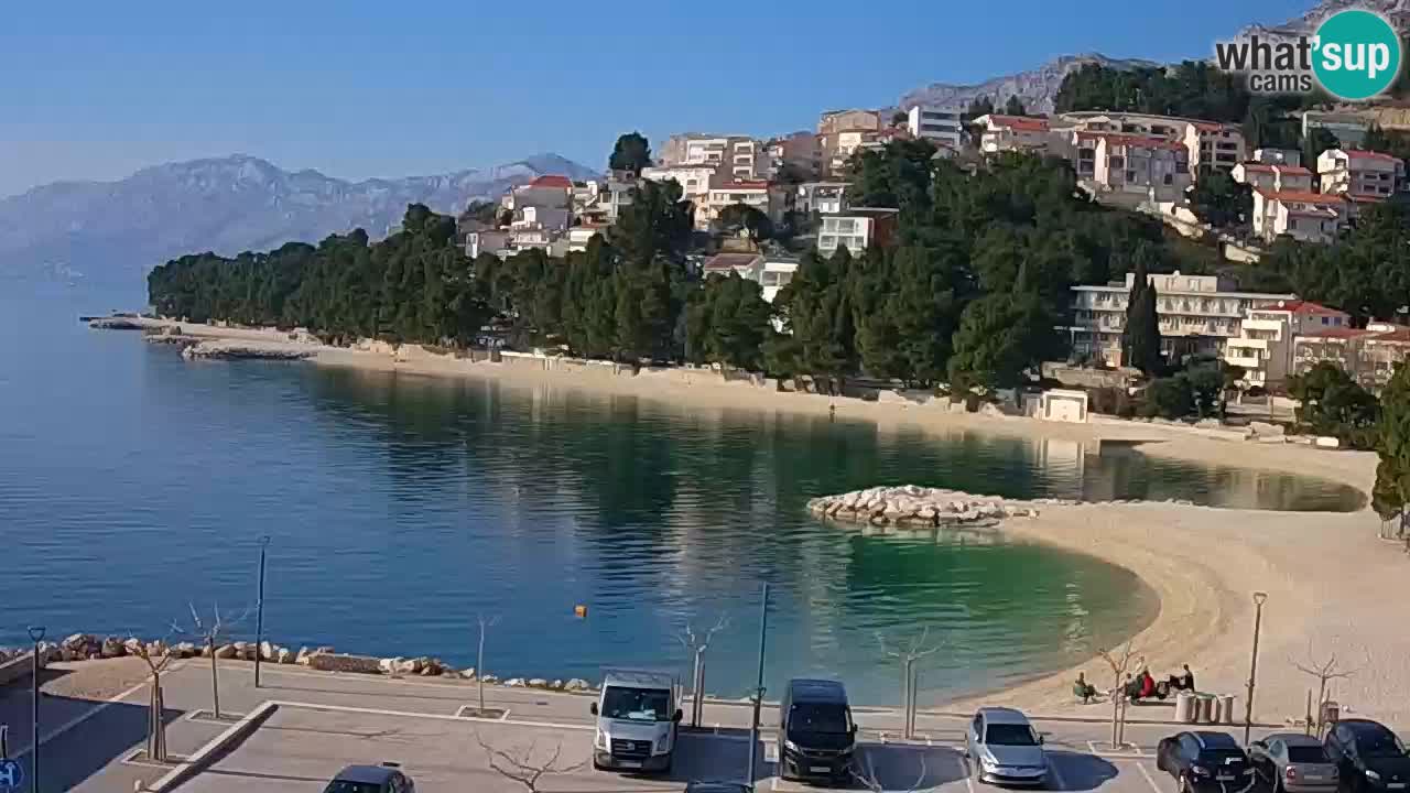 Baška Voda live | webcam spiaggia Podluka