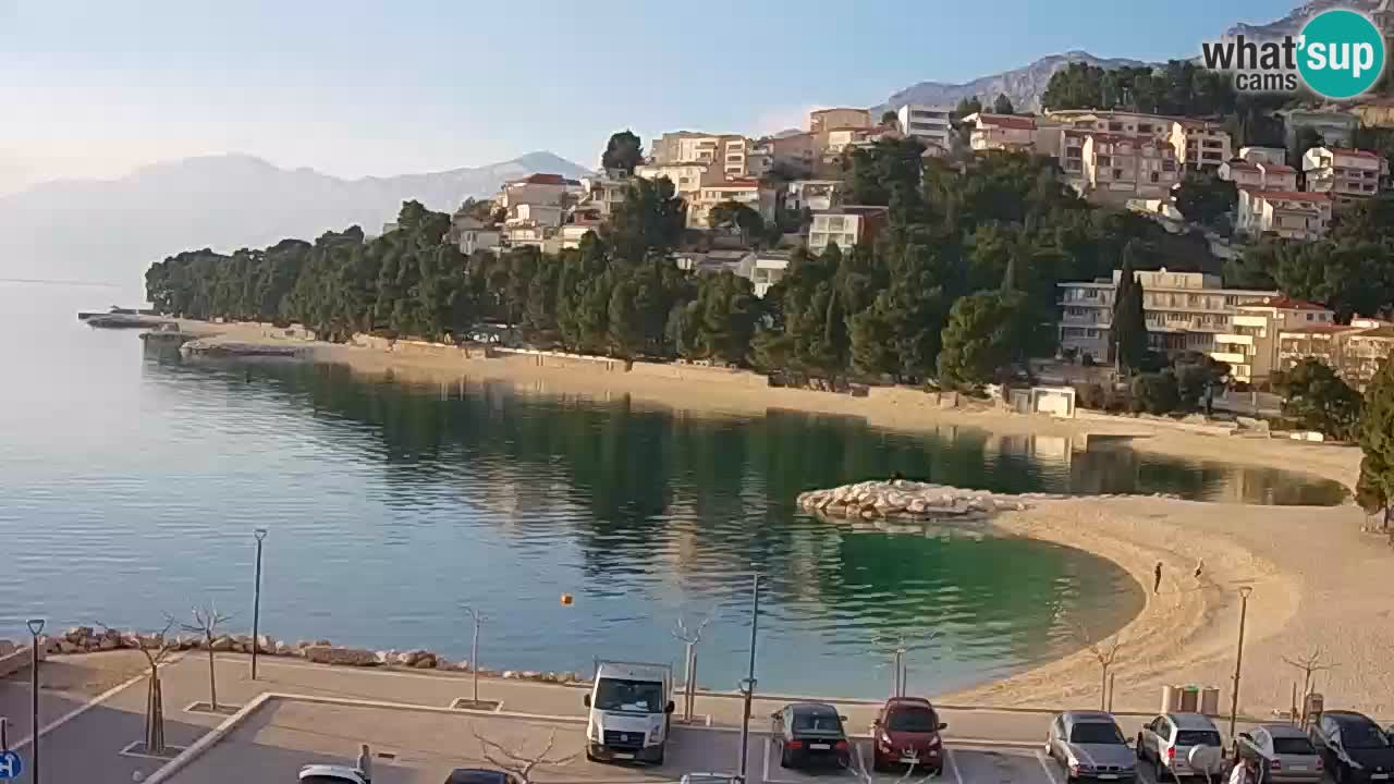 Baška Voda u živo | web kamera plaža Podluka