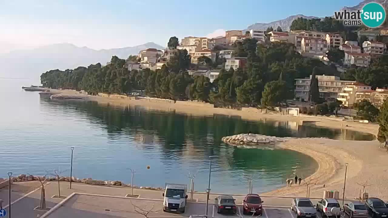 Baška Voda livecam plage Podluka