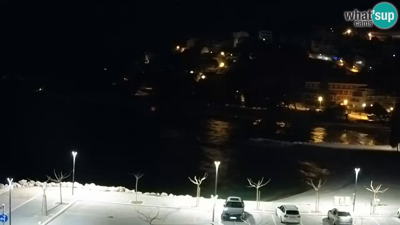 Baška Voda live | webcam spiaggia Podluka