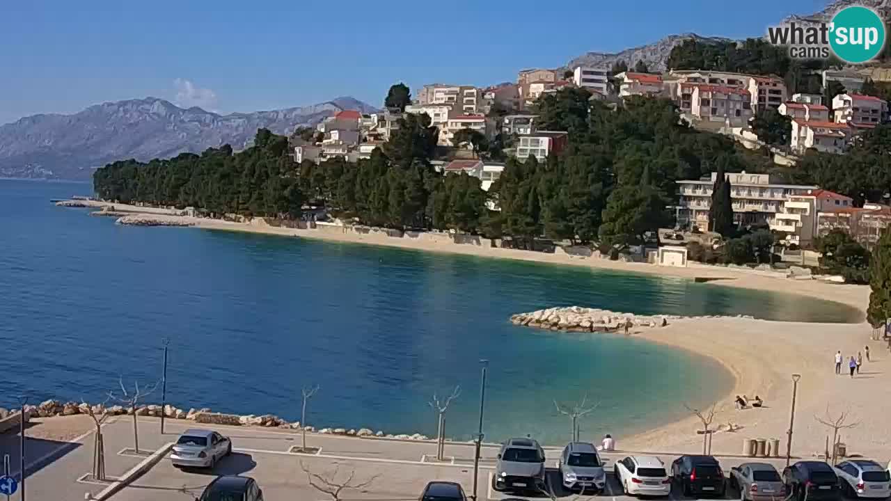 Baška Voda | webcam Podluka Strand
