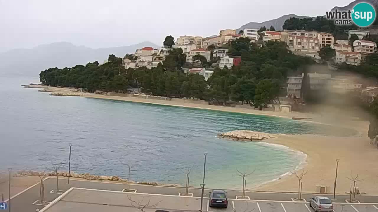 Baška Voda live | webcam spiaggia Podluka