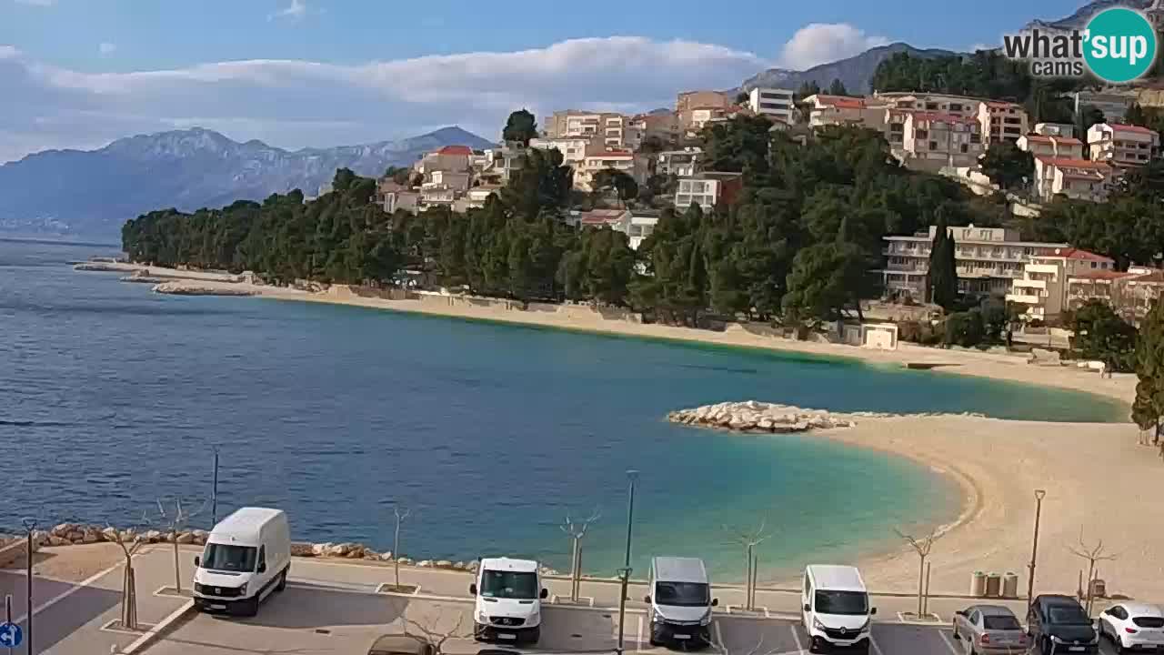 Baška Voda | webcam Podluka Strand