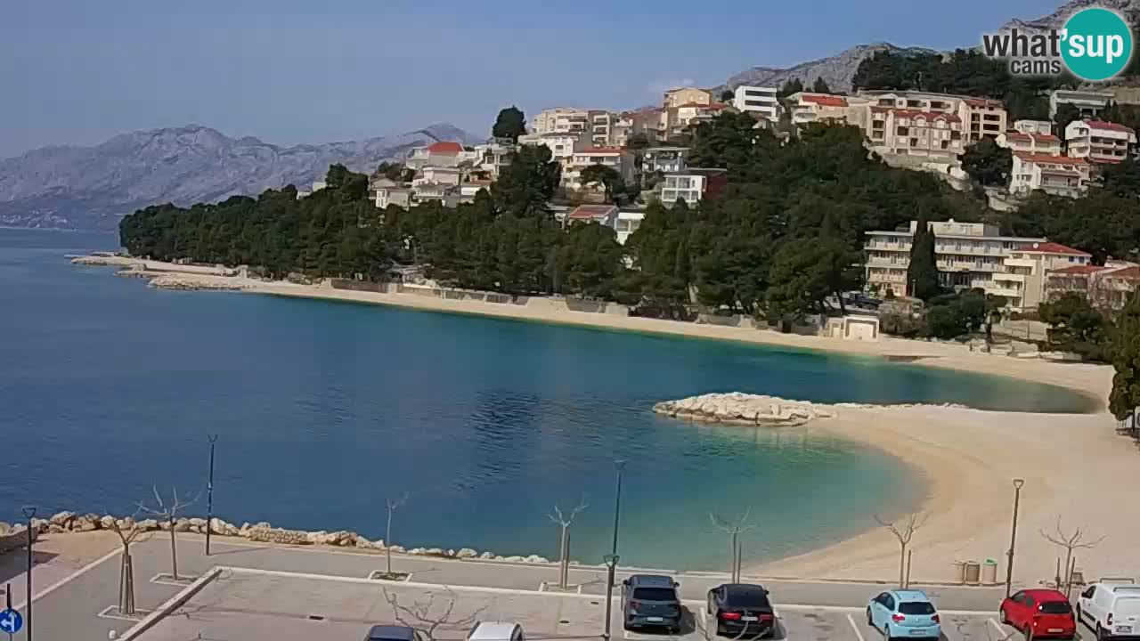 Baška Voda live | webcam spiaggia Podluka