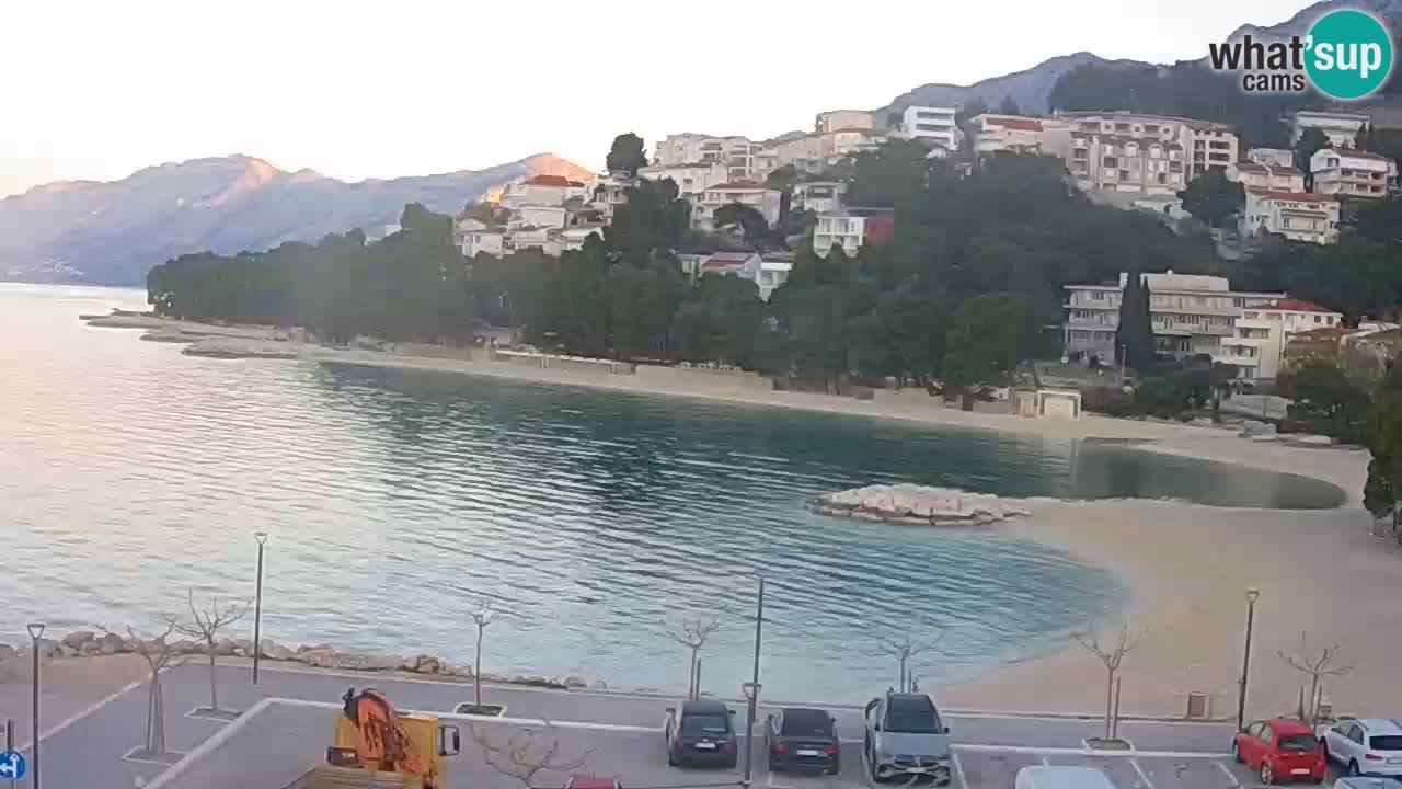 Baška Voda live | webcam spiaggia Podluka