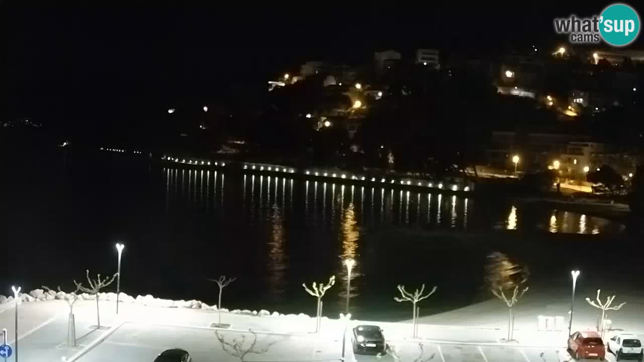 Baška Voda v živo | kamera Podluka plaža