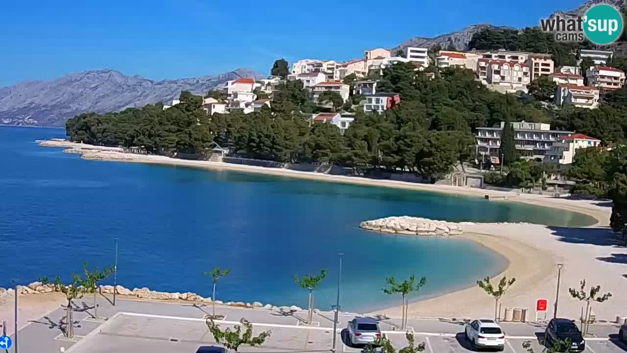 Baška Voda | webcam Podluka Strand