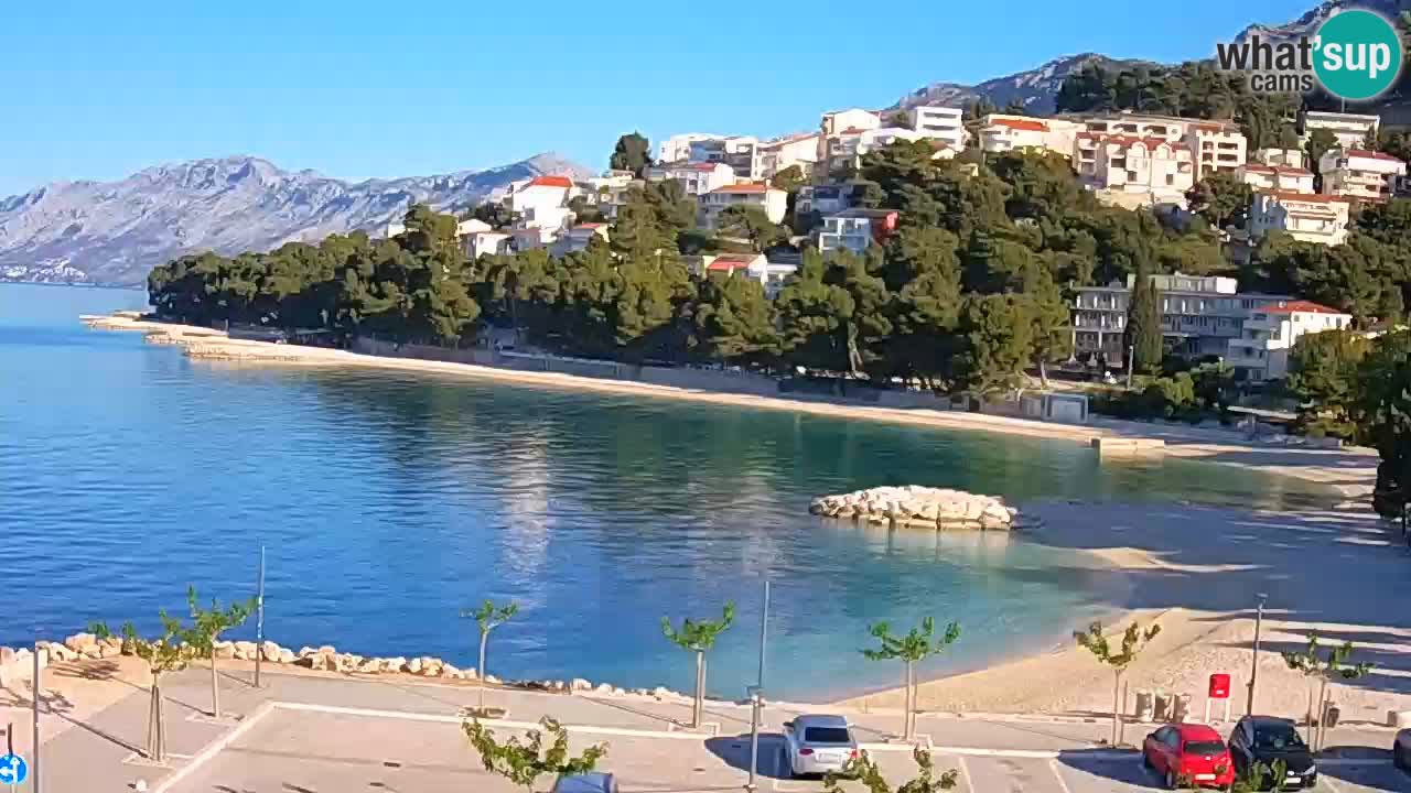 Baška Voda live | webcam spiaggia Podluka