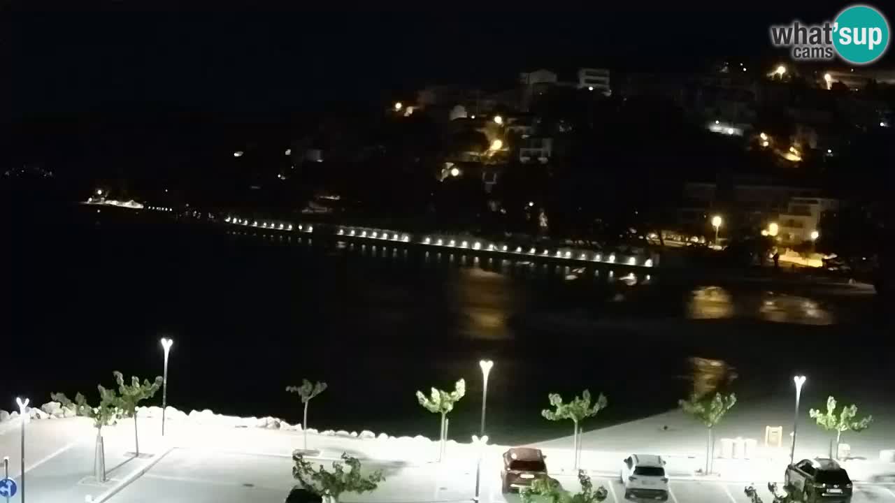 Baška Voda livecam plage Podluka