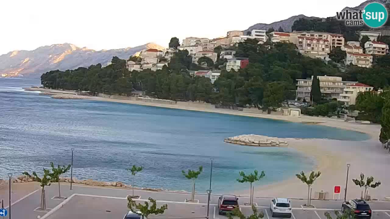 Baška Voda v živo | kamera Podluka plaža