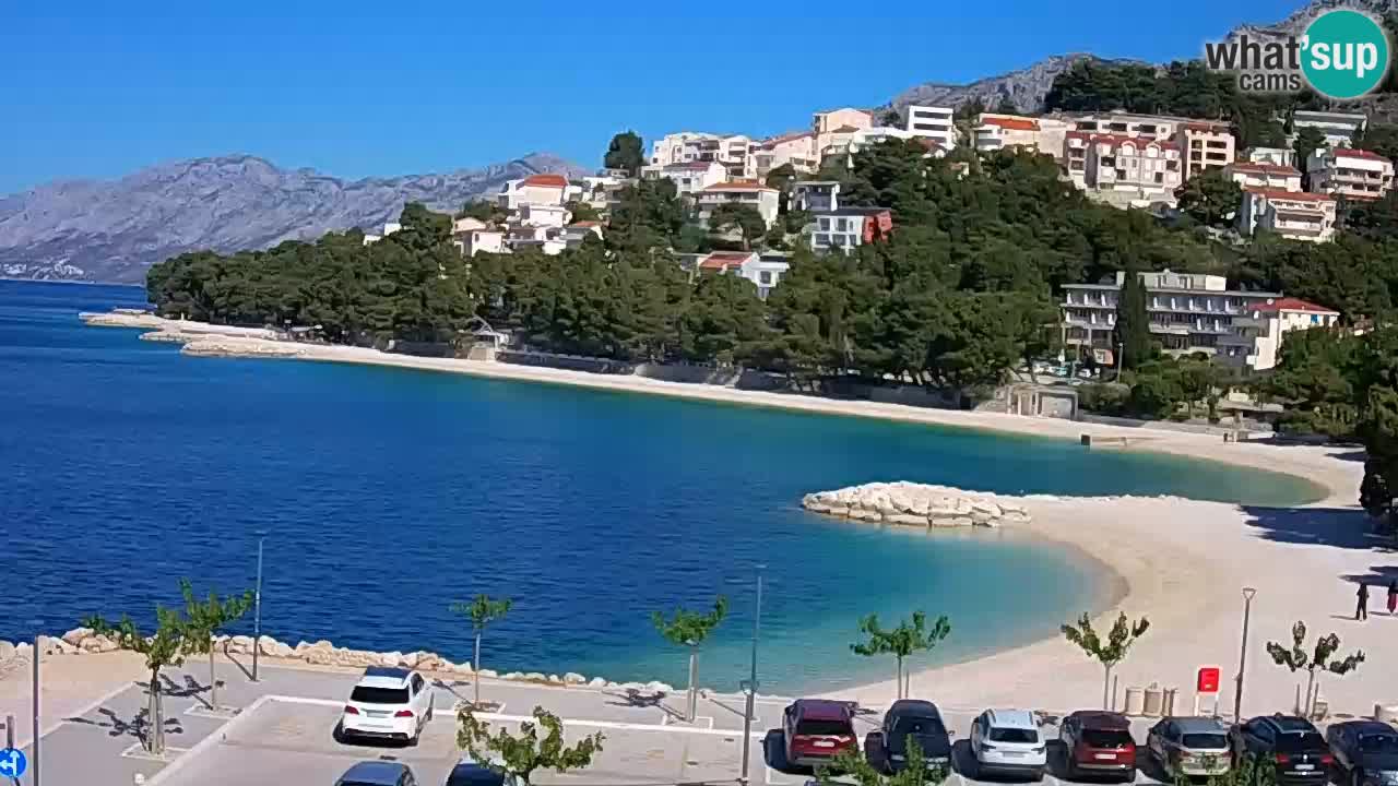 Baška Voda u živo | web kamera plaža Podluka