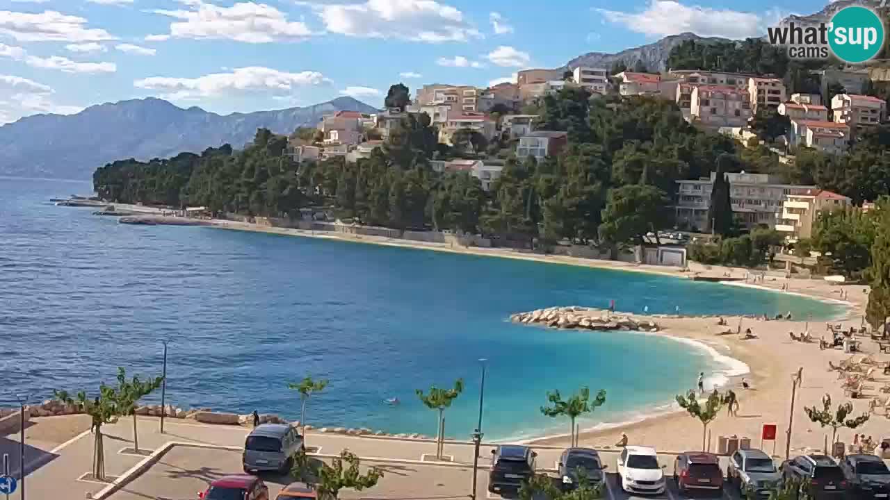 Baška Voda u živo | web kamera plaža Podluka