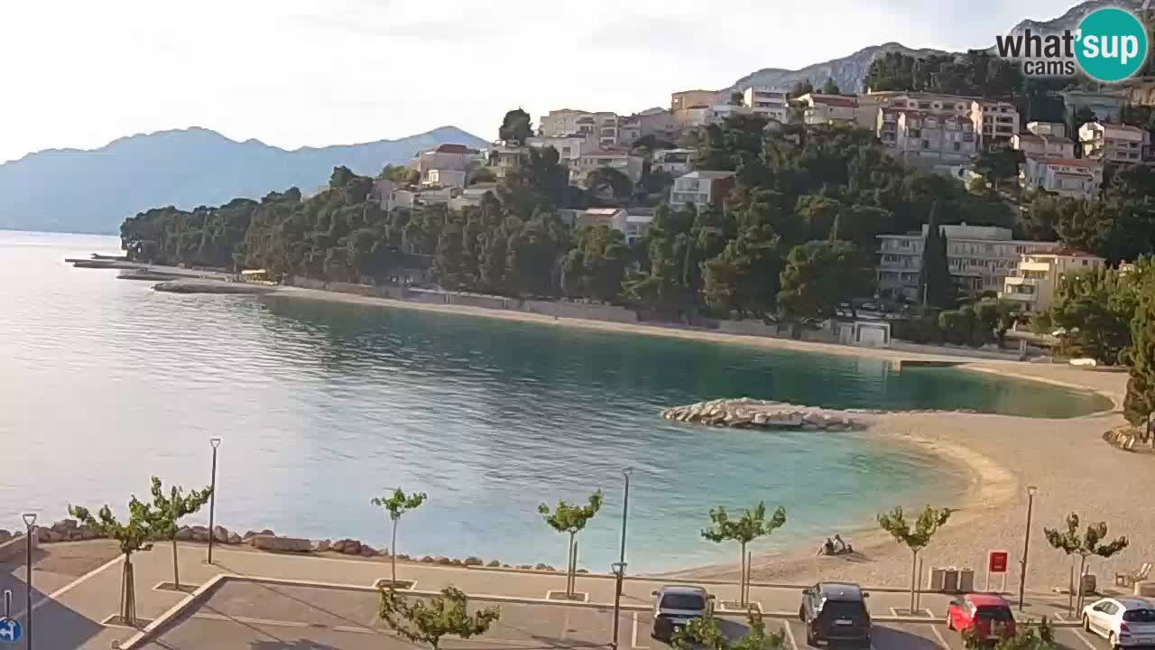 Baška Voda v živo | kamera Podluka plaža
