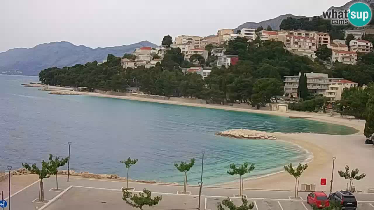 Baška Voda livecam plage Podluka