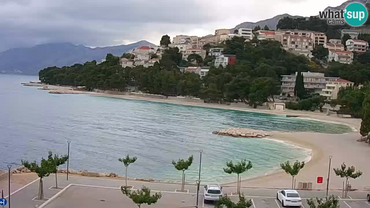 Baška Voda v živo | kamera Podluka plaža