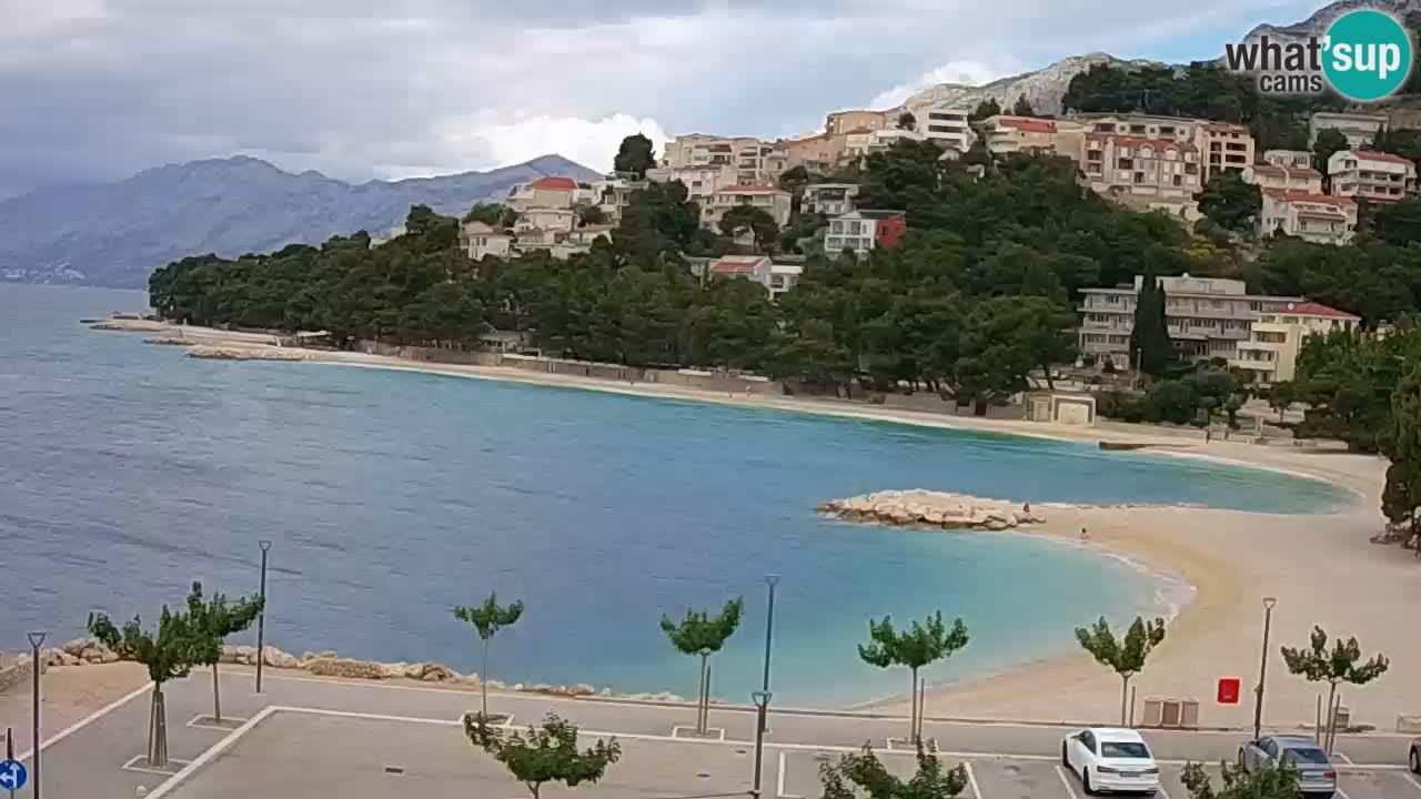 Baška Voda | webcam Podluka Strand