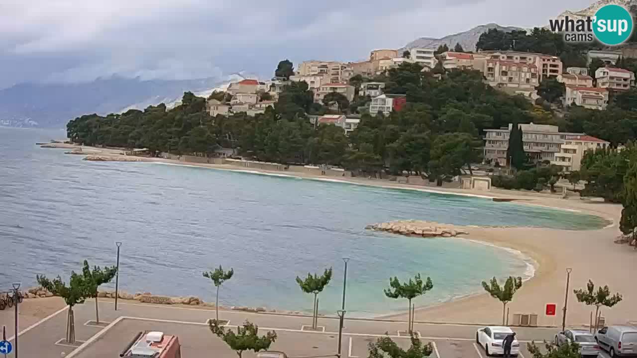 Baška Voda live | webcam spiaggia Podluka