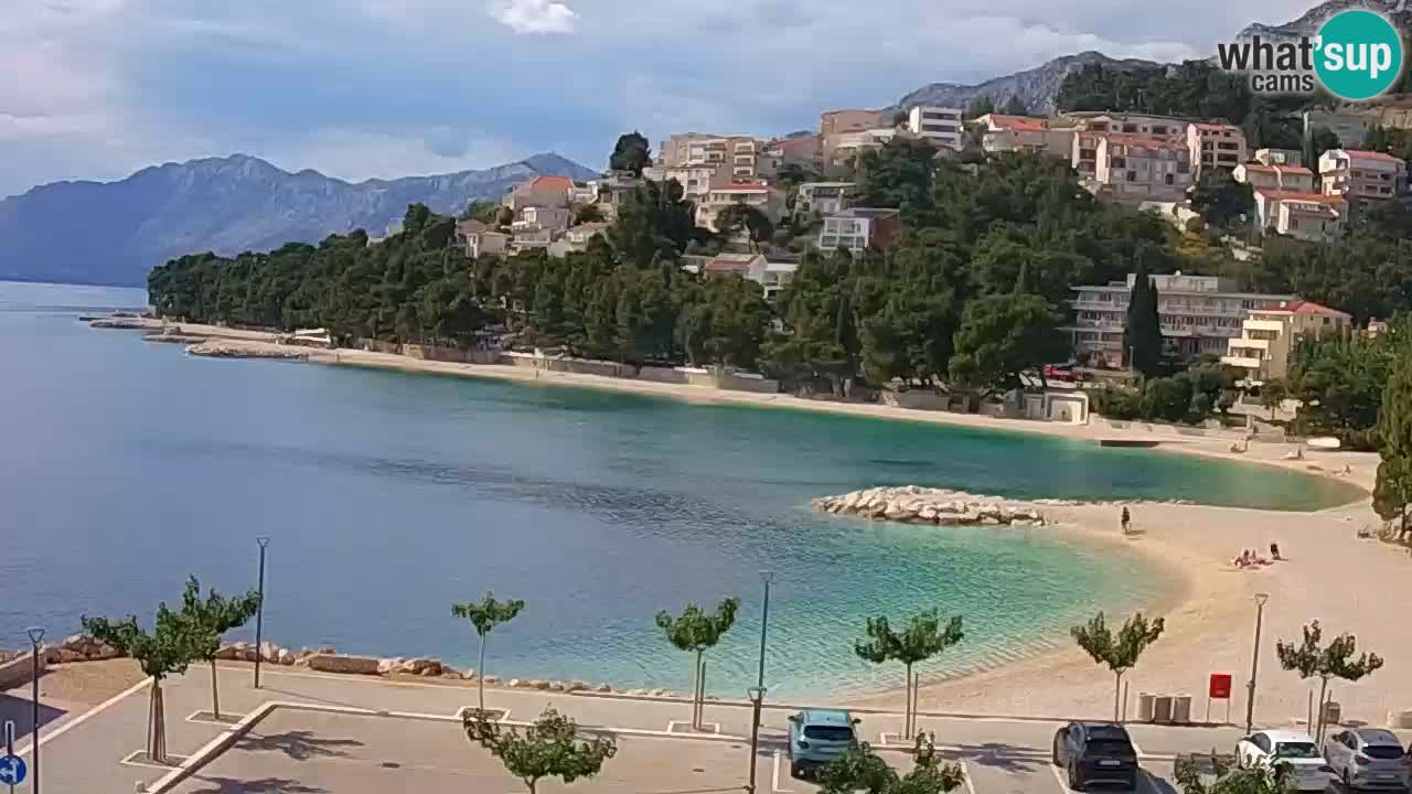 Baška Voda live | webcam spiaggia Podluka