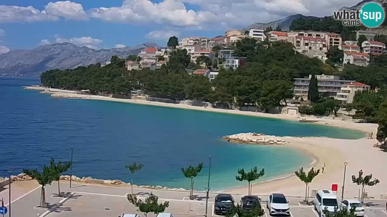 Baška Voda u živo | web kamera plaža Podluka