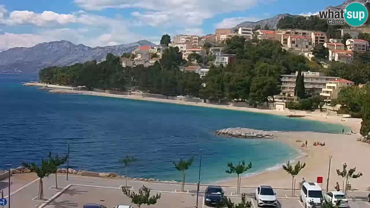 Baška Voda u živo | web kamera plaža Podluka
