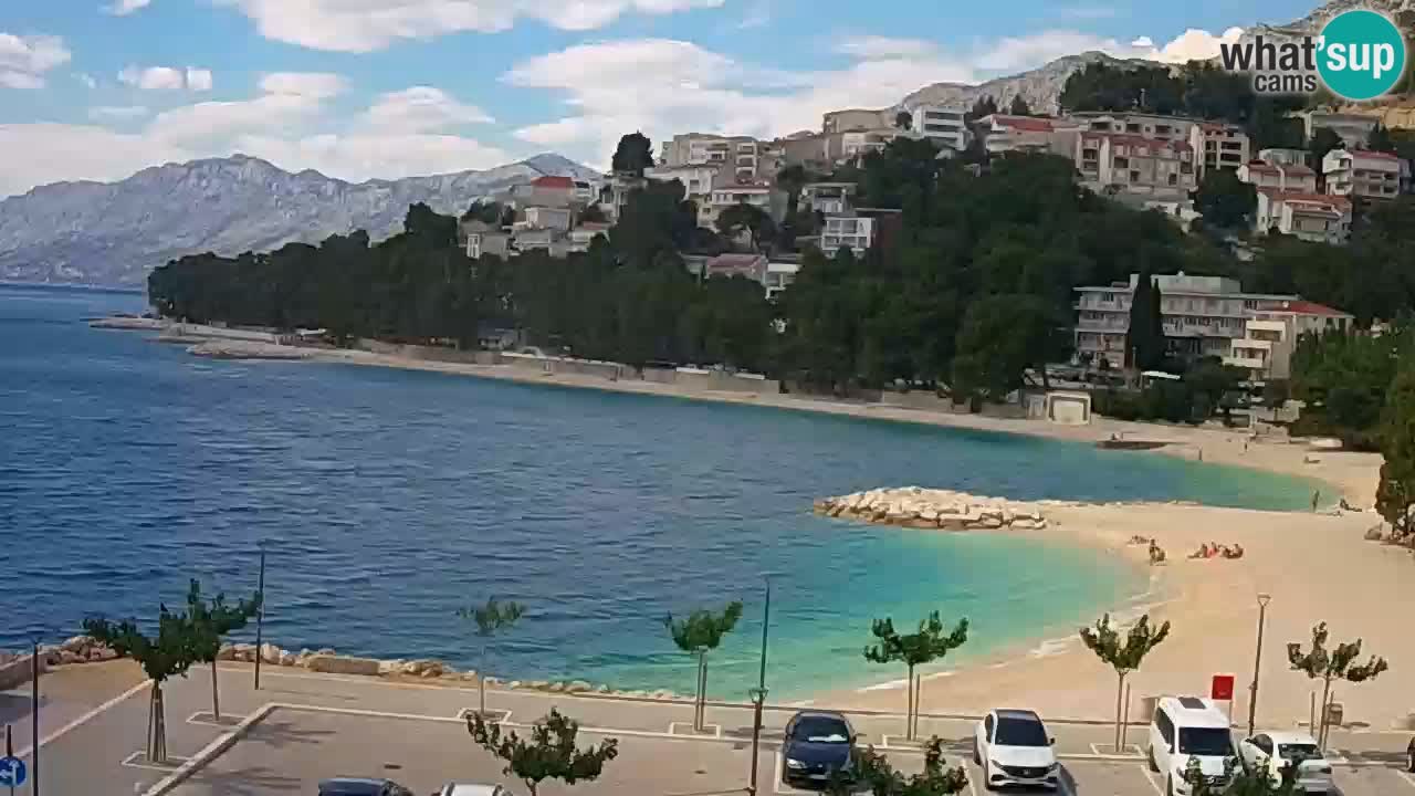 Baška Voda u živo | web kamera plaža Podluka
