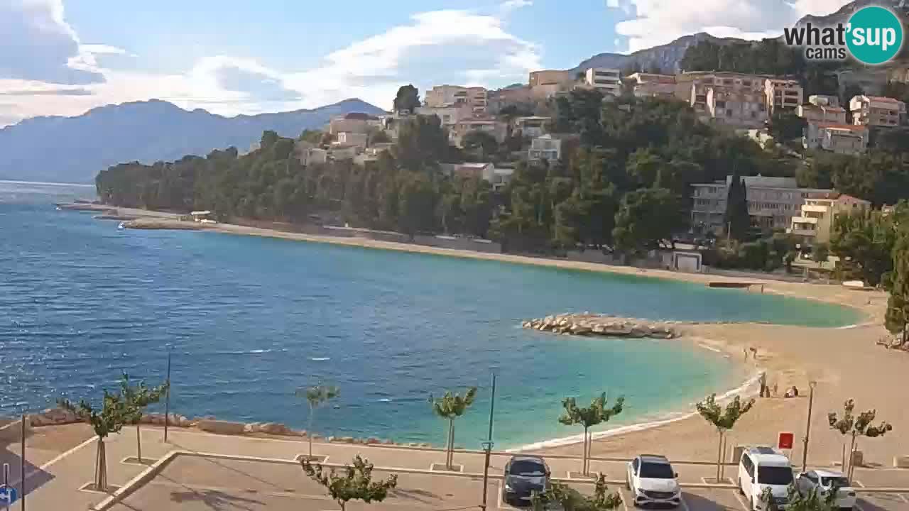 Baška Voda | webcam Podluka Strand