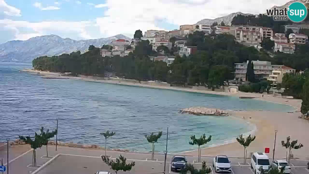 Baška Voda livecam plage Podluka