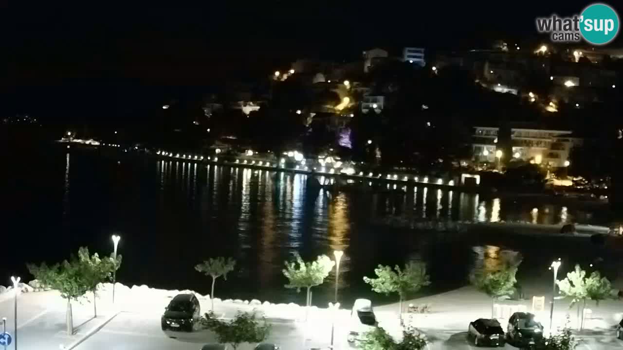 Baška Voda livecam plage Podluka
