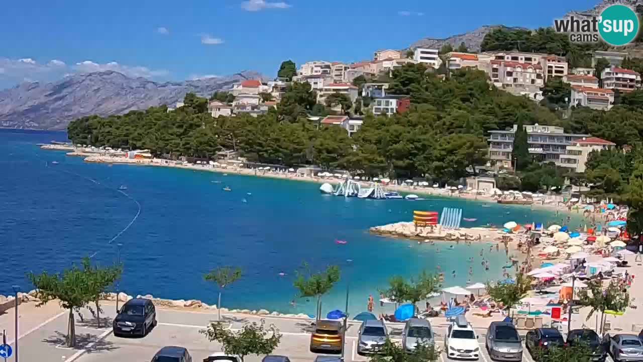 Baška Voda live | webcam spiaggia Podluka