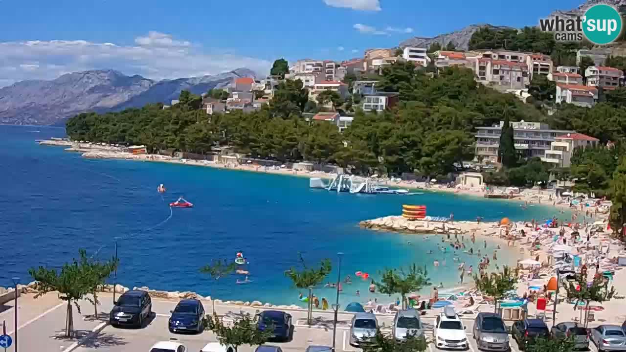 Baška Voda livecam plage Podluka